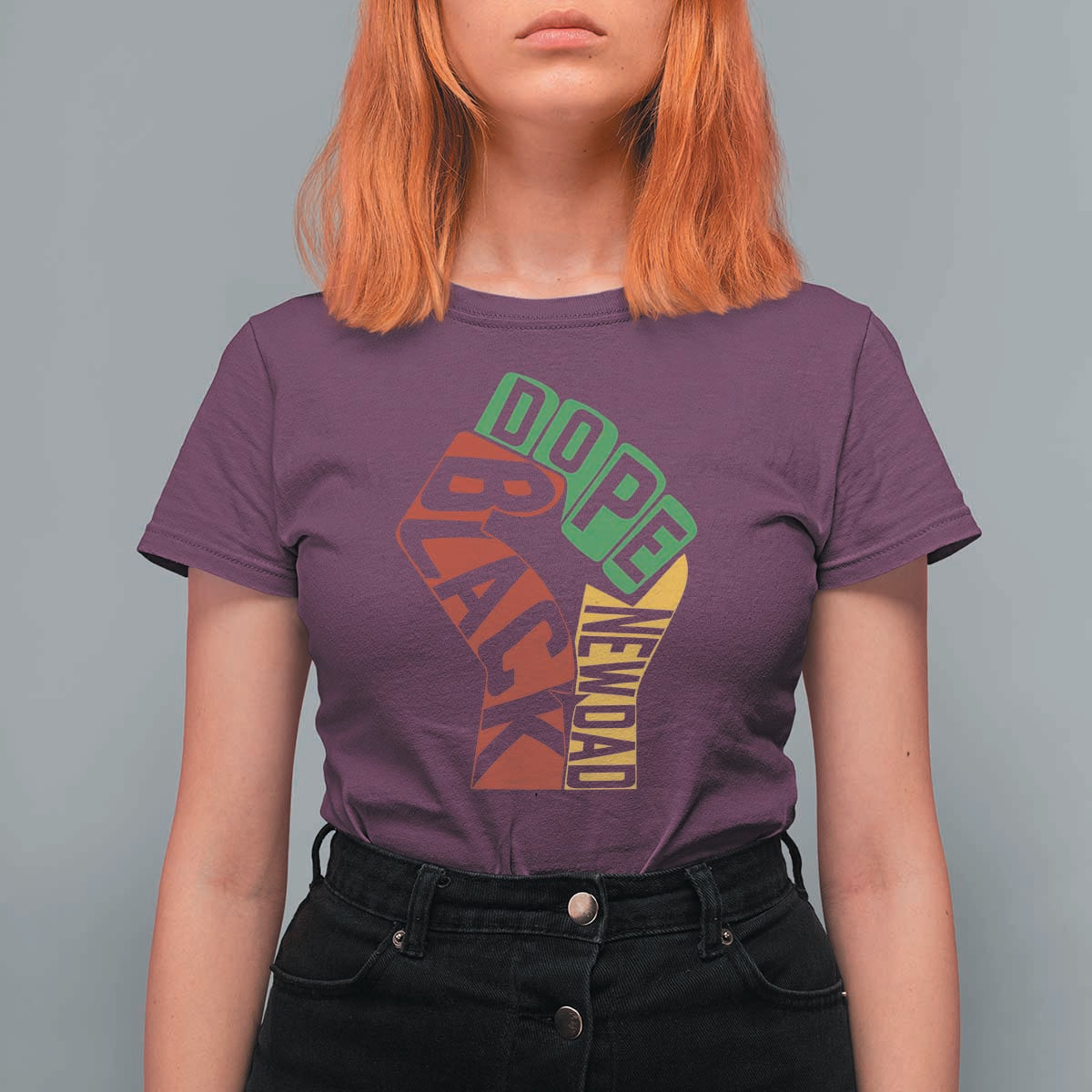 First Fathers Day Black Dad T Shirt For Women New Dad Gift