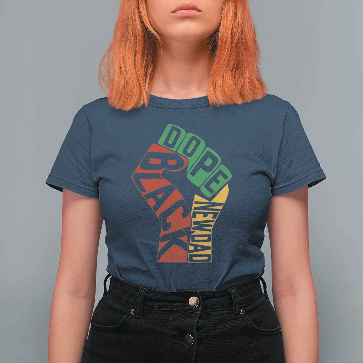 First Fathers Day Black Dad T Shirt For Women New Dad Gift