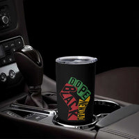 First Fathers Day Black Dad Tumbler Cup New Dad Gift