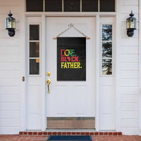 Dope Black Father Garden Flag Proud Black Father Gift