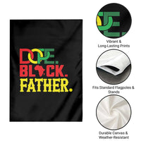 Dope Black Father Garden Flag Proud Black Father Gift