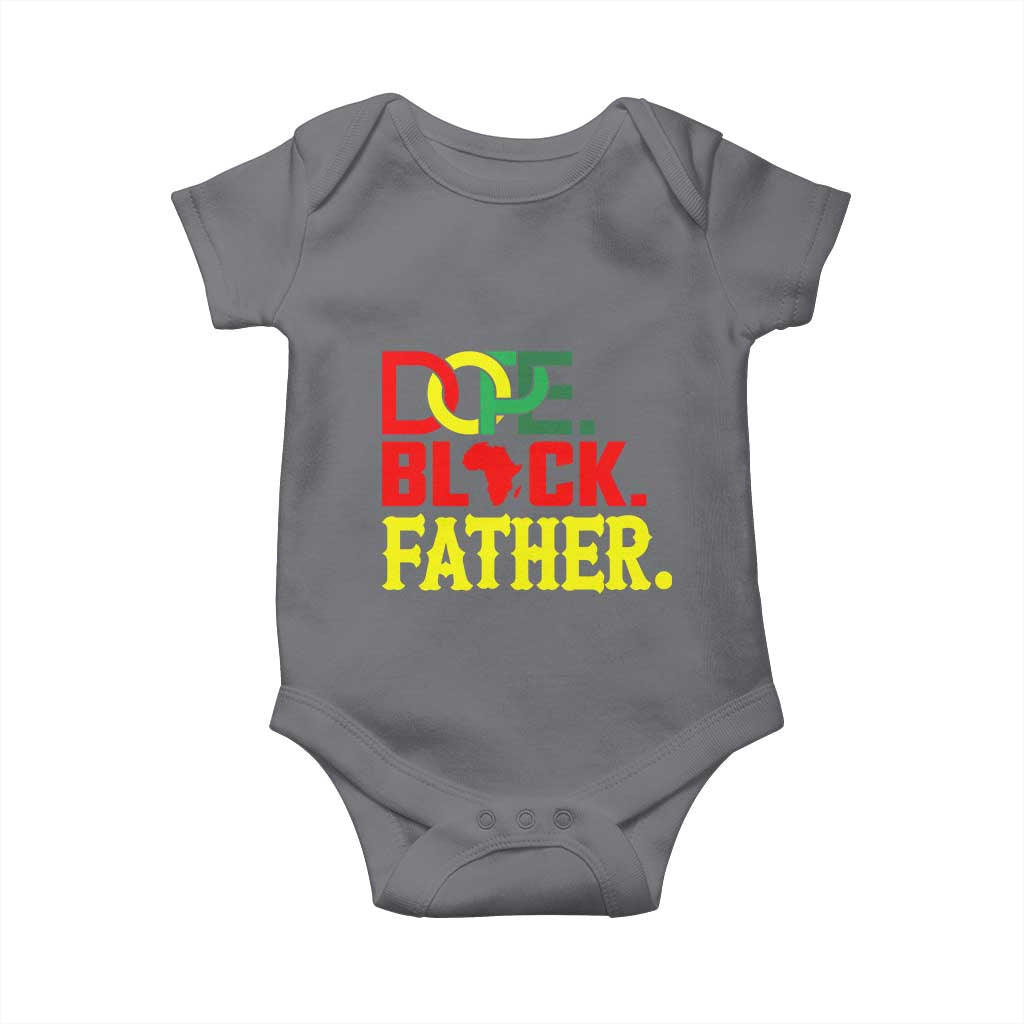 Dope Black Father Baby Onesie Proud Black Father Gift