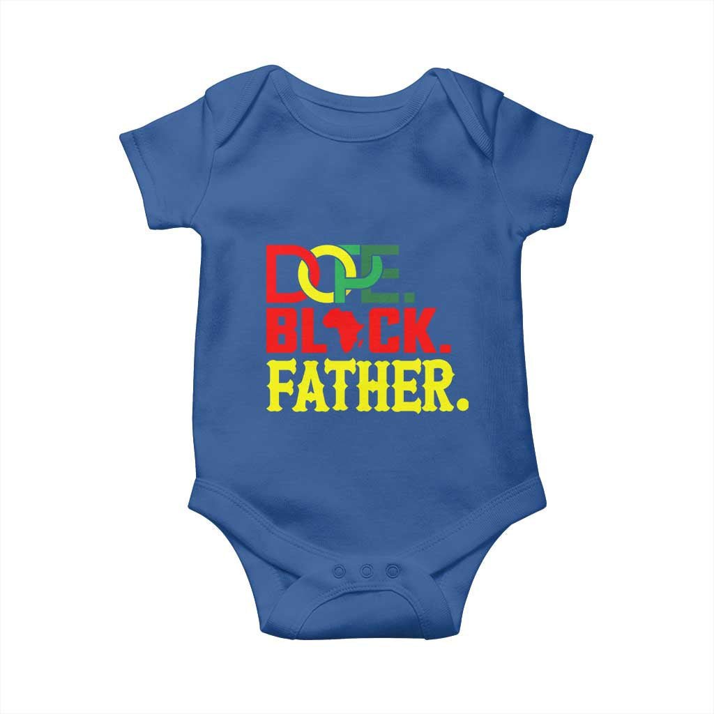 Dope Black Father Baby Onesie Proud Black Father Gift