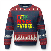 Dope Black Father Ugly Christmas Sweater Proud Black Father Gift
