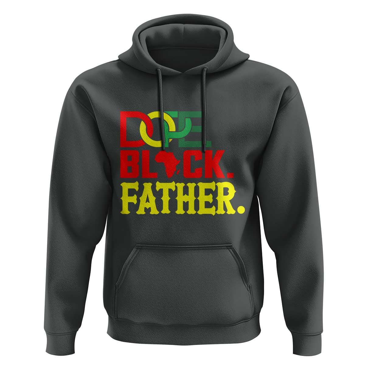 Dope Black Father Hoodie Proud Black Father Gift