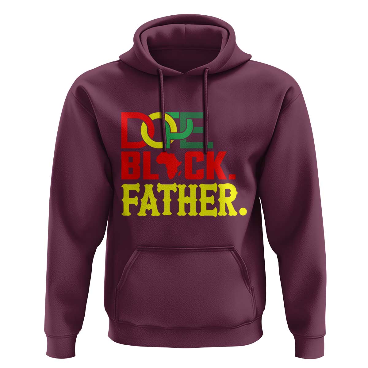 Dope Black Father Hoodie Proud Black Father Gift