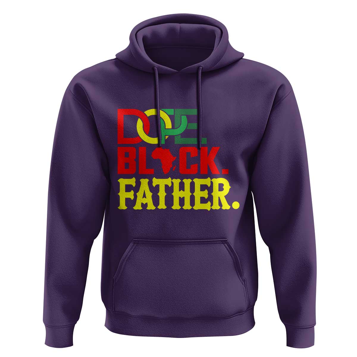 Dope Black Father Hoodie Proud Black Father Gift