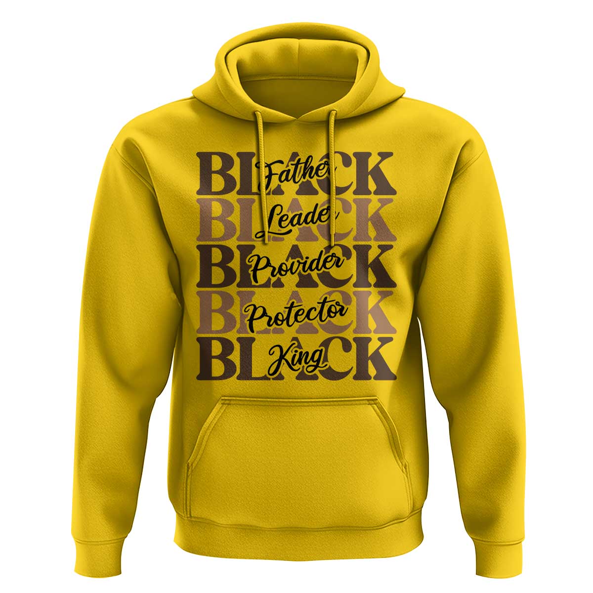 Father Leader Provider Protector King Hoodie Proud Black Dad Gift