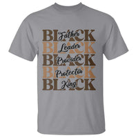 Father Leader Provider Protector King T Shirt Proud Black Dad Gift