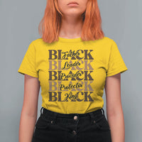 Father Leader Provider Protector King T Shirt For Women Proud Black Dad Gift
