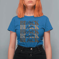 Father Leader Provider Protector King T Shirt For Women Proud Black Dad Gift