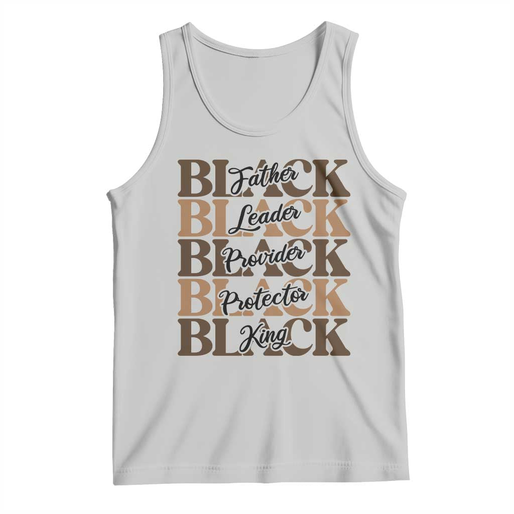 Father Leader Provider Protector King Tank Top Proud Black Dad Gift