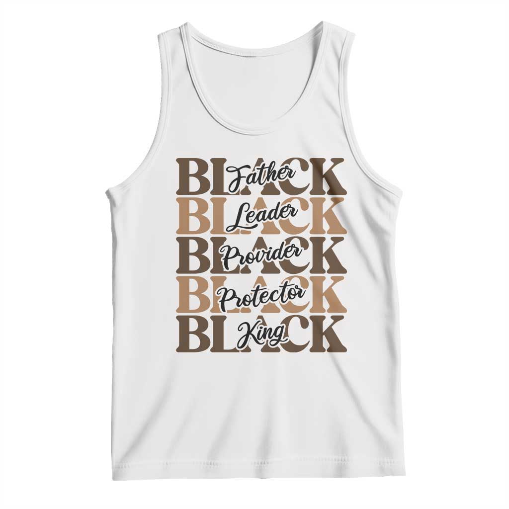 Father Leader Provider Protector King Tank Top Proud Black Dad Gift