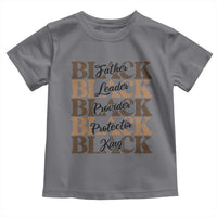 Father Leader Provider Protector King Toddler T Shirt Proud Black Dad Gift