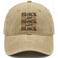 Father Leader Provider Protector King Washed Cotton Baseball Cap Proud Black Dad Gift