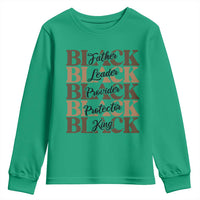 Father Leader Provider Protector King Youth Sweatshirt Proud Black Dad Gift