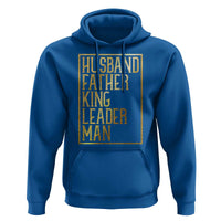 Husband Father King Leader Man Hoodie Proud Black Dad Gift
