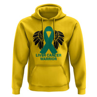 Liver Cancer Angel Warrior Wings Hoodie Green Ribbon Awareness Support Gift