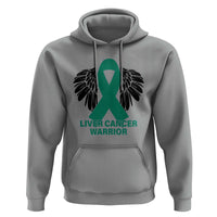 Liver Cancer Angel Warrior Wings Hoodie Green Ribbon Awareness Support Gift