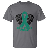Liver Cancer Angel Warrior Wings T Shirt Green Ribbon Awareness Support Gift