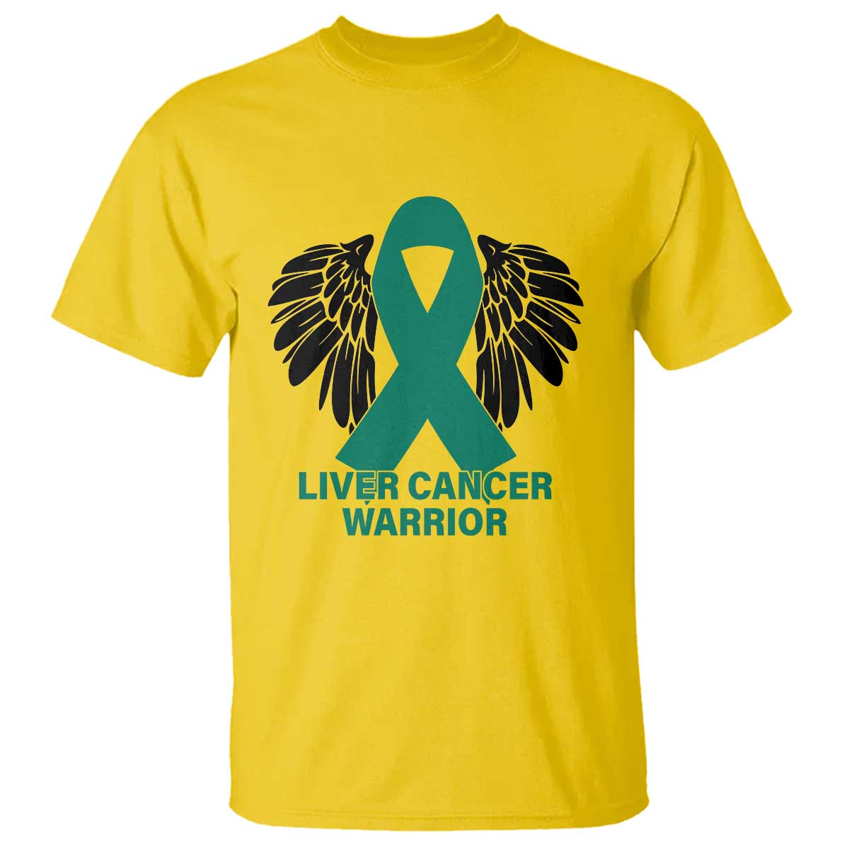 Liver Cancer Angel Warrior Wings T Shirt Green Ribbon Awareness Support Gift