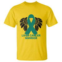 Liver Cancer Angel Warrior Wings T Shirt Green Ribbon Awareness Support Gift