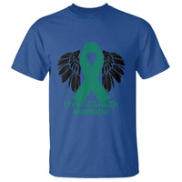 Liver Cancer Angel Warrior Wings T Shirt Green Ribbon Awareness Support Gift