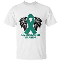 Liver Cancer Angel Warrior Wings T Shirt Green Ribbon Awareness Support Gift
