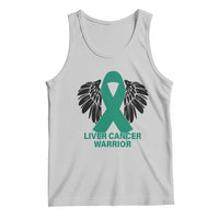 Liver Cancer Angel Warrior Wings Tank Top Green Ribbon Awareness Support Gift