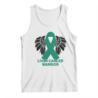 Liver Cancer Angel Warrior Wings Tank Top Green Ribbon Awareness Support Gift