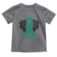 Liver Cancer Angel Warrior Wings Toddler T Shirt Green Ribbon Awareness Support Gift
