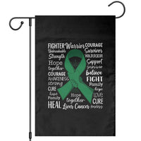 Liver Cancer Support Gift Garden Flag Fearless Unbreakable Warrior Hope