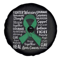 Liver Cancer Support Gift Spare Tire Cover Fearless Unbreakable Warrior Hope