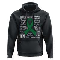 Liver Cancer Support Gift Hoodie Fearless Unbreakable Warrior Hope