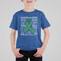 Liver Cancer Support Gift T Shirt For Kid Fearless Unbreakable Warrior Hope