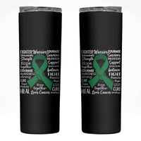 Liver Cancer Support Gift Skinny Tumbler Fearless Unbreakable Warrior Hope