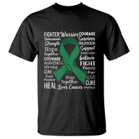 Liver Cancer Support Gift T Shirt Fearless Unbreakable Warrior Hope