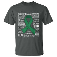 Liver Cancer Support Gift T Shirt Fearless Unbreakable Warrior Hope