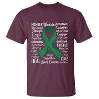 Liver Cancer Support Gift T Shirt Fearless Unbreakable Warrior Hope