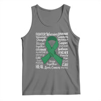 Liver Cancer Support Gift Tank Top Fearless Unbreakable Warrior Hope