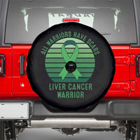 All Warriors Have Scars Liver Cancer Spare Tire Cover Green Ribbon Survivor Fighter Gift
