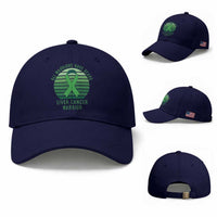 All Warriors Have Scars Liver Cancer Baseball Cap Green Ribbon Survivor Fighter Gift