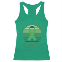 All Warriors Have Scars Liver Cancer Racerback Tank Top Green Ribbon Survivor Fighter Gift