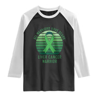All Warriors Have Scars Liver Cancer Raglan Shirt Green Ribbon Survivor Fighter Gift