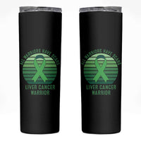 All Warriors Have Scars Liver Cancer Skinny Tumbler Green Ribbon Survivor Fighter Gift