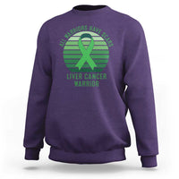 All Warriors Have Scars Liver Cancer Sweatshirt Green Ribbon Survivor Fighter Gift