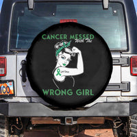 Liver Cancer Warrior Unbreakable Gift Spare Tire Cover Cancer Messed With The Wrong Girl