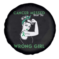 Liver Cancer Warrior Unbreakable Gift Spare Tire Cover Cancer Messed With The Wrong Girl