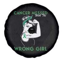 Liver Cancer Warrior Unbreakable Gift Spare Tire Cover Cancer Messed With The Wrong Girl