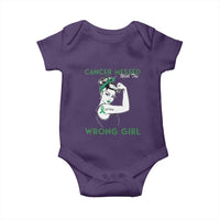 Liver Cancer Warrior Unbreakable Gift Baby Onesie Cancer Messed With The Wrong Girl